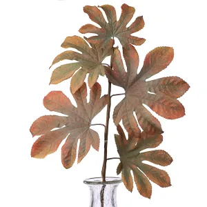 23" Fall Fatsia Leaf Spray