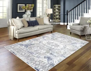 8 X 11 Area Rug - Grey/Blue