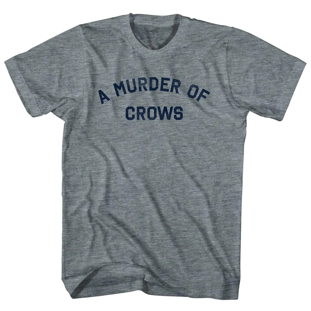 A Murder of Crows Womens Tri-Blend Junior Cut T-Shirt