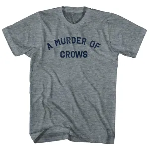 A Murder of Crows Womens Tri-Blend Junior Cut T-Shirt