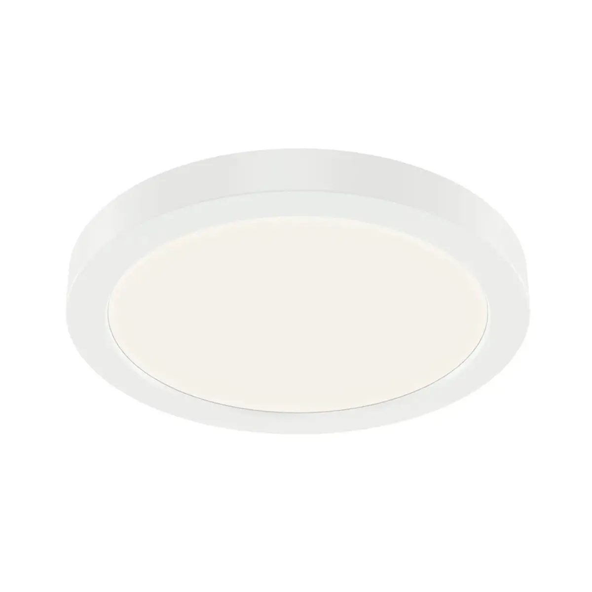 Ara 7" Round LED Flush Mount Light, White Finish