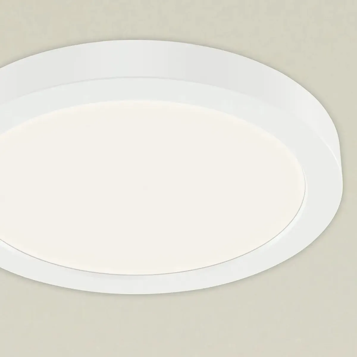 Ara 7" Round LED Flush Mount Light, White Finish