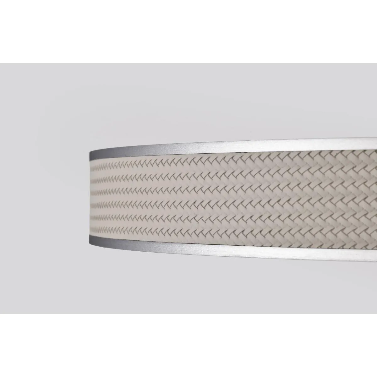 Bandon 20" LED Pendant Light, Gray with Off-White Wrap, Acrylic Lens