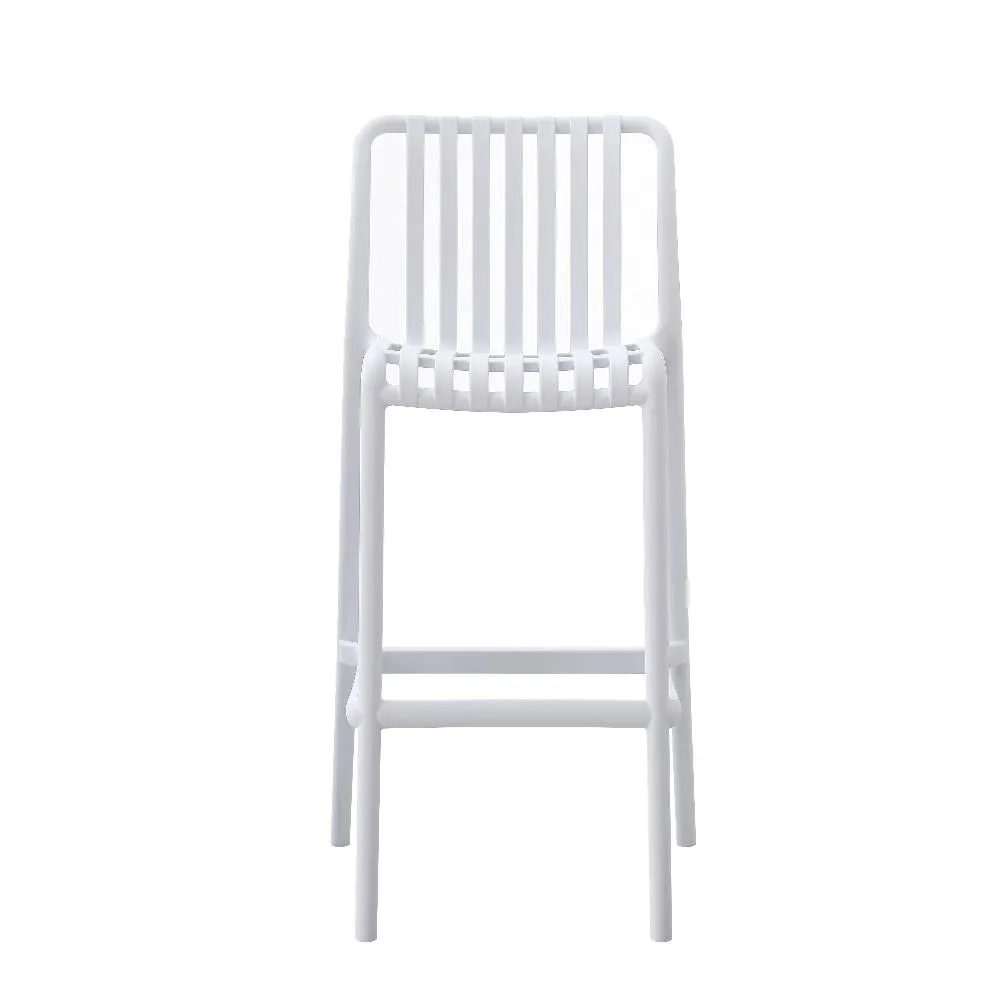 Bertioga White Outdoor Barstool