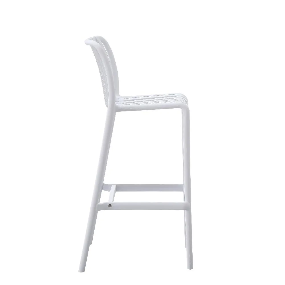 Bertioga White Outdoor Barstool