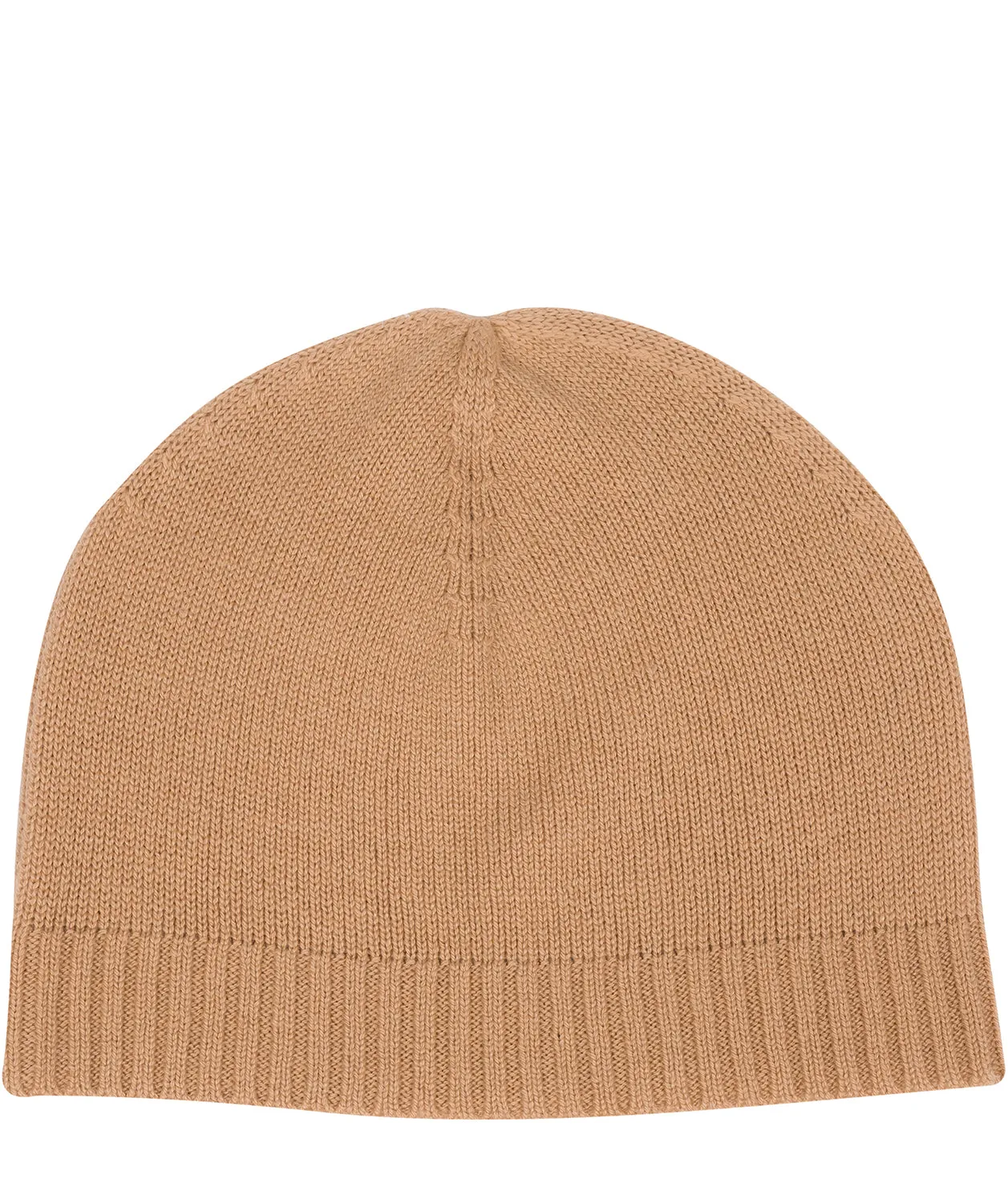'Bowness' Caramel Cashmere & Merino Wool Beanie Hat