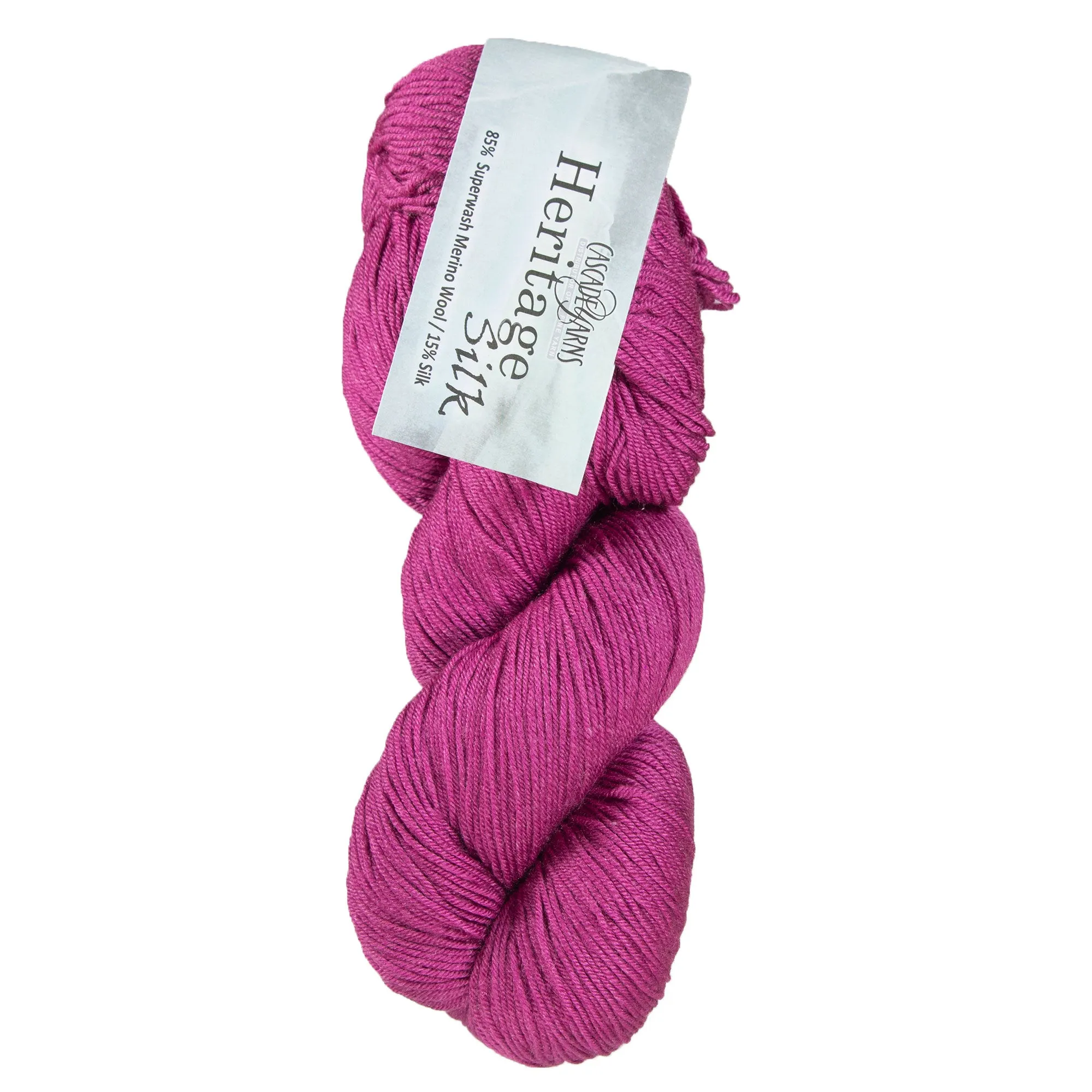 Cascade Yarns Heritage Silk Yarn - 5617 Raspberry