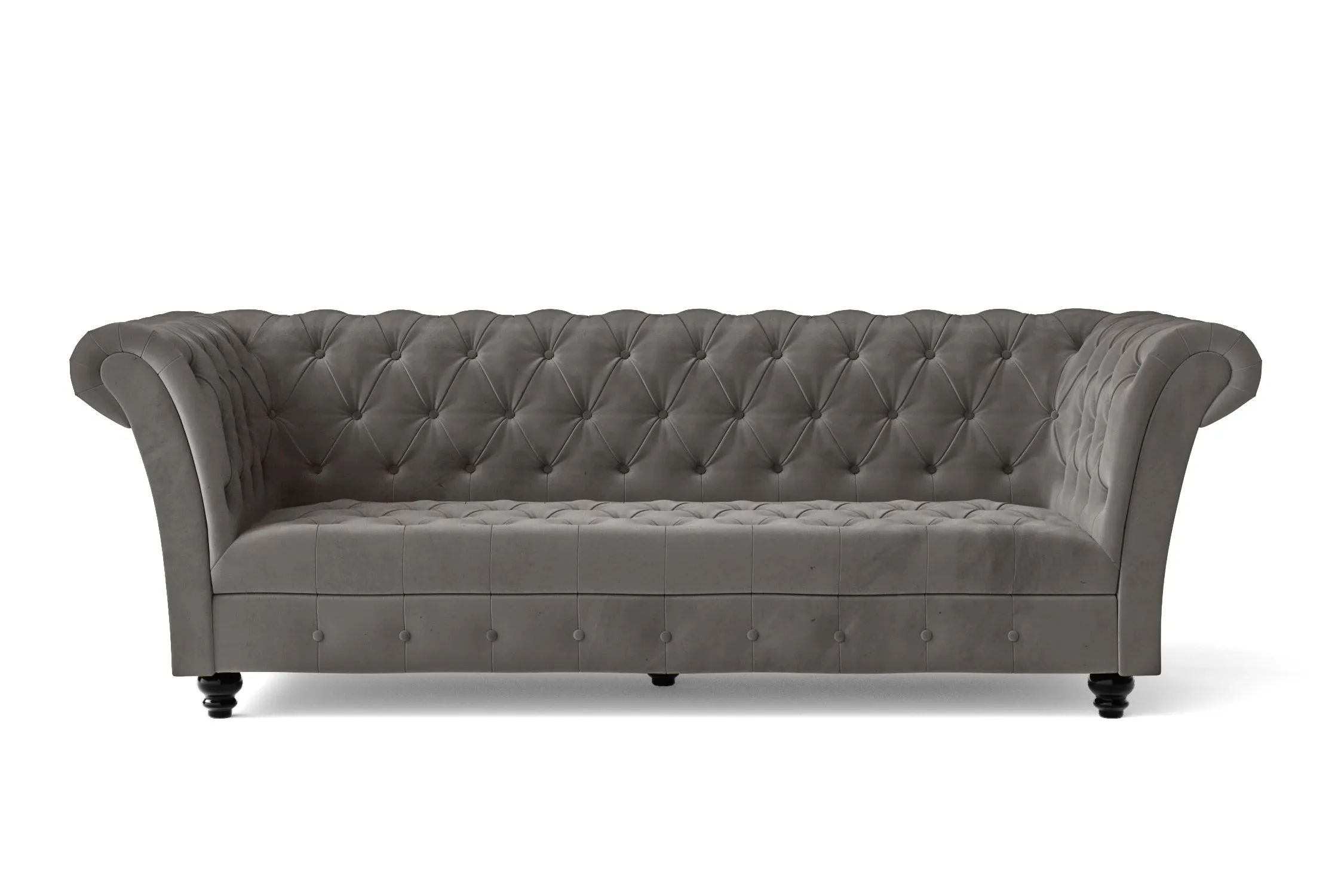 Civita 2 Seater Sofa Grey Velvet