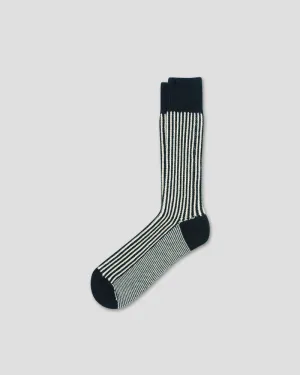 Cotton Short Capri Socks - NAVY