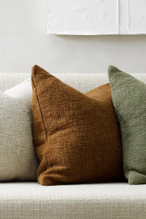 Cyprian Textured Treacle Feather Inner 50x50cm Cushion