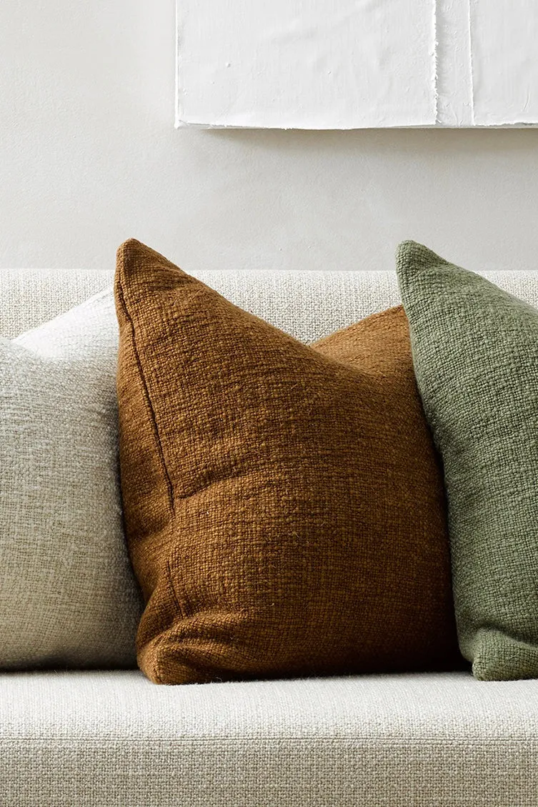 Cyprian Textured Treacle Feather Inner 50x50cm Cushion