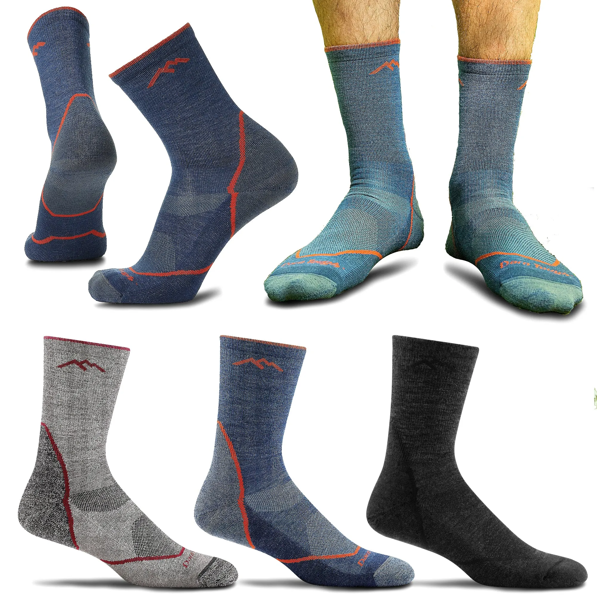 Darn Tough Men's Light Hiker Micro Crew Lightweight Sock