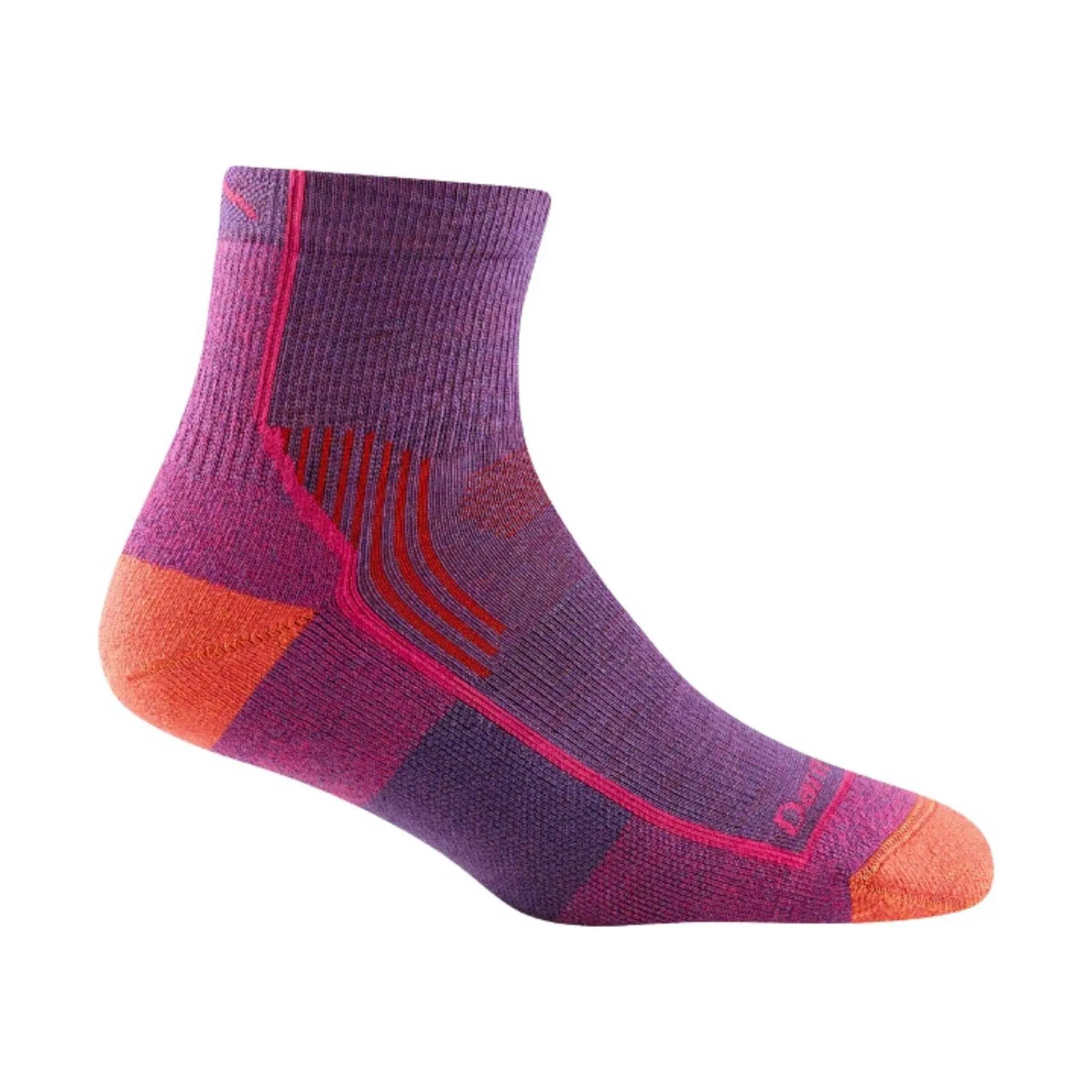 Darn Tough Vermont Women's Hiker Quarter Midweight Sock - Berry