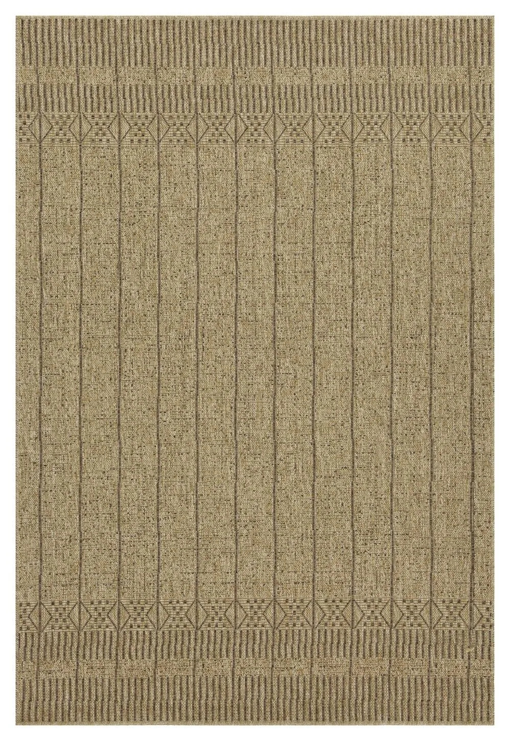 Earth - 5'3" X 7'3" Indoor, Outdoor Area Rug - Mocha, Natural