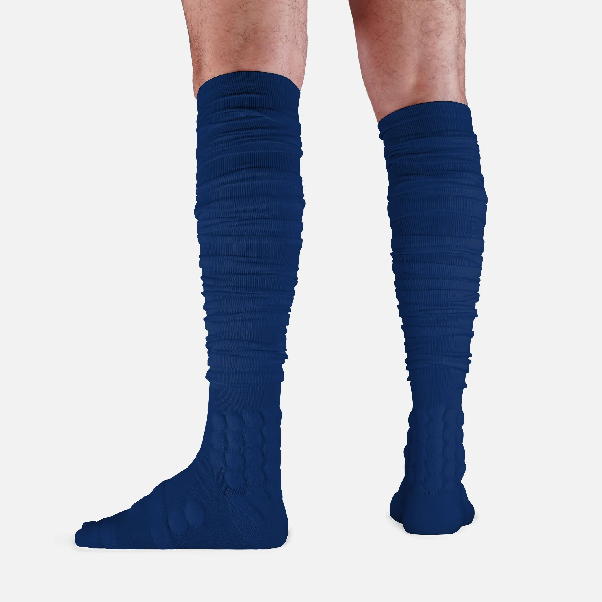 Hue Navy Football Padded Long Socks