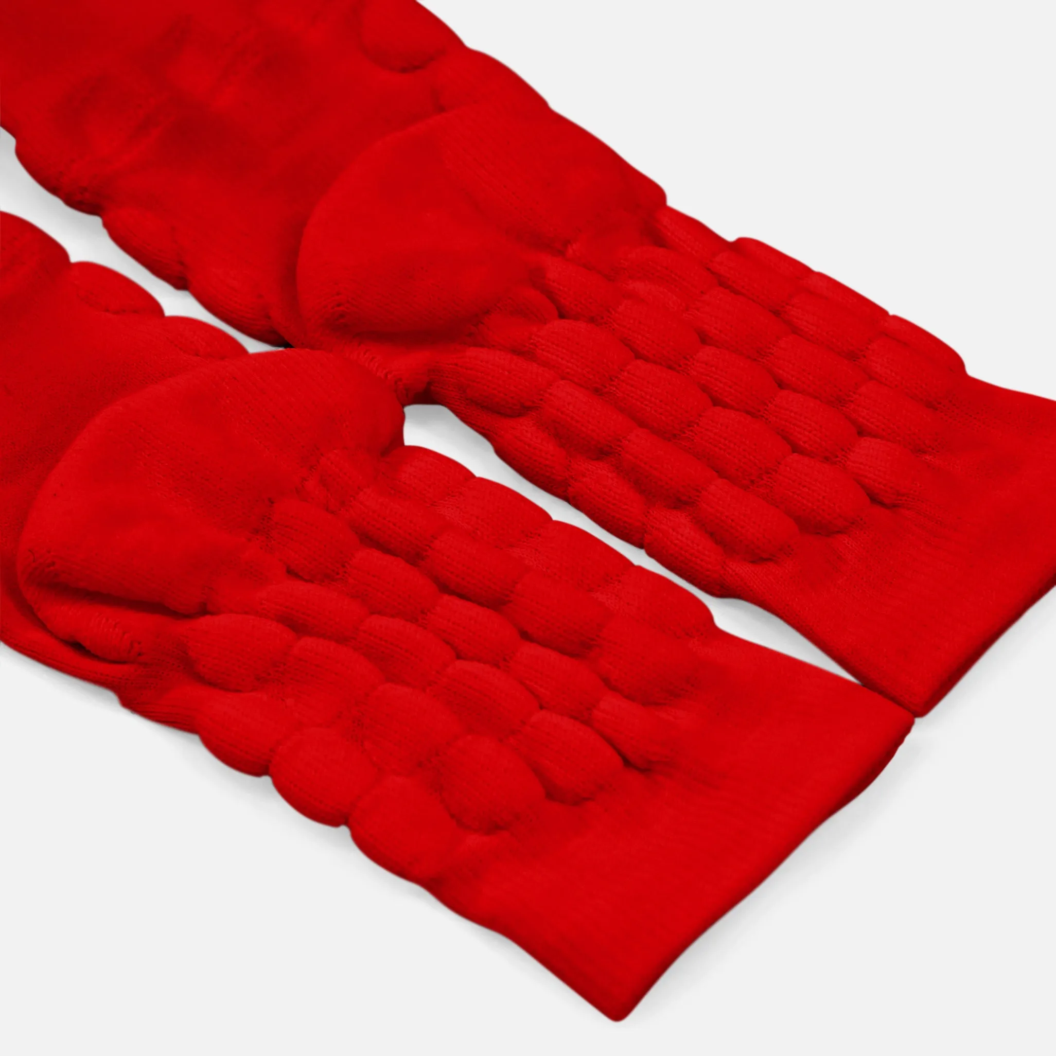Hue Red Football Padded Short Kids Socks