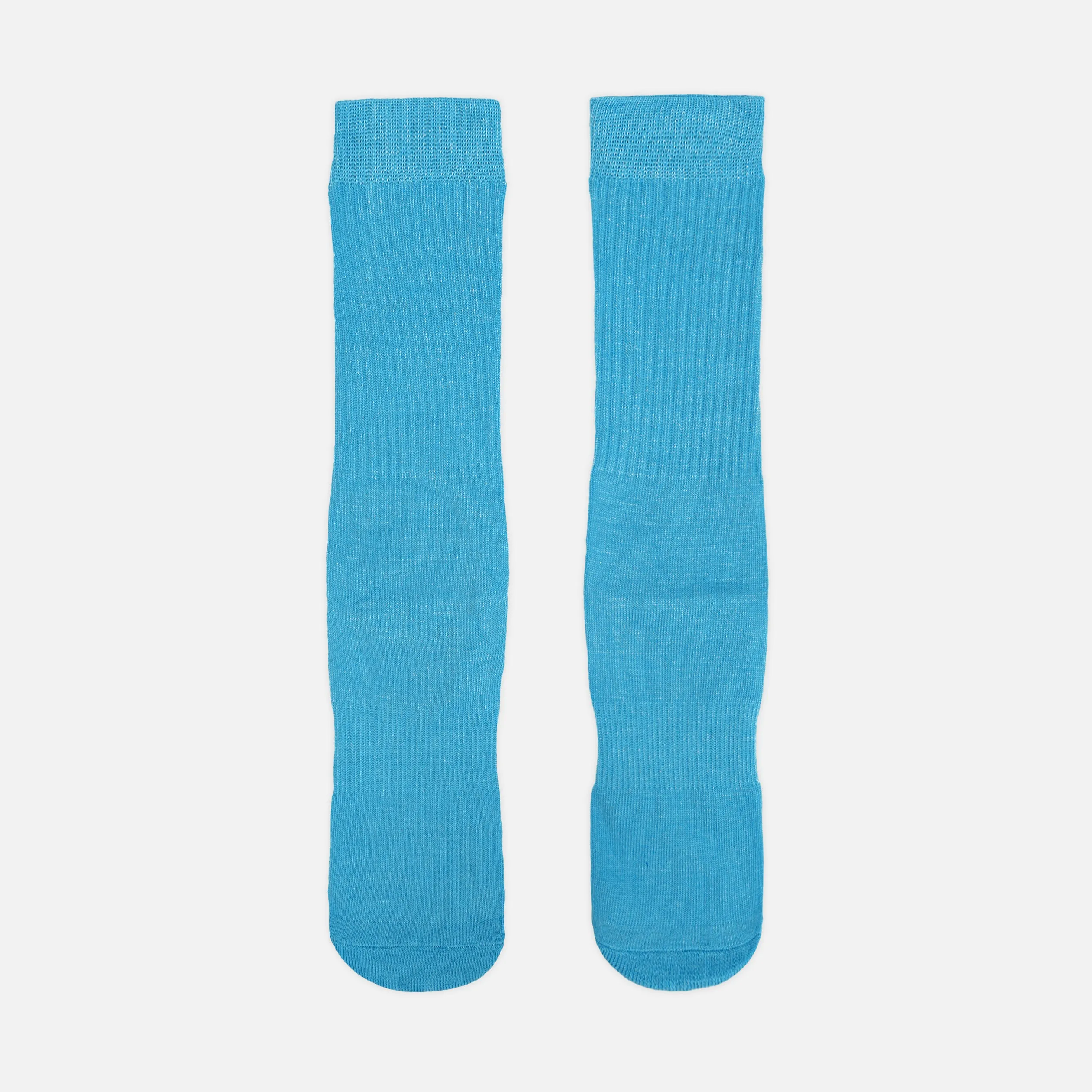 Hue Sky Blue Crew Socks