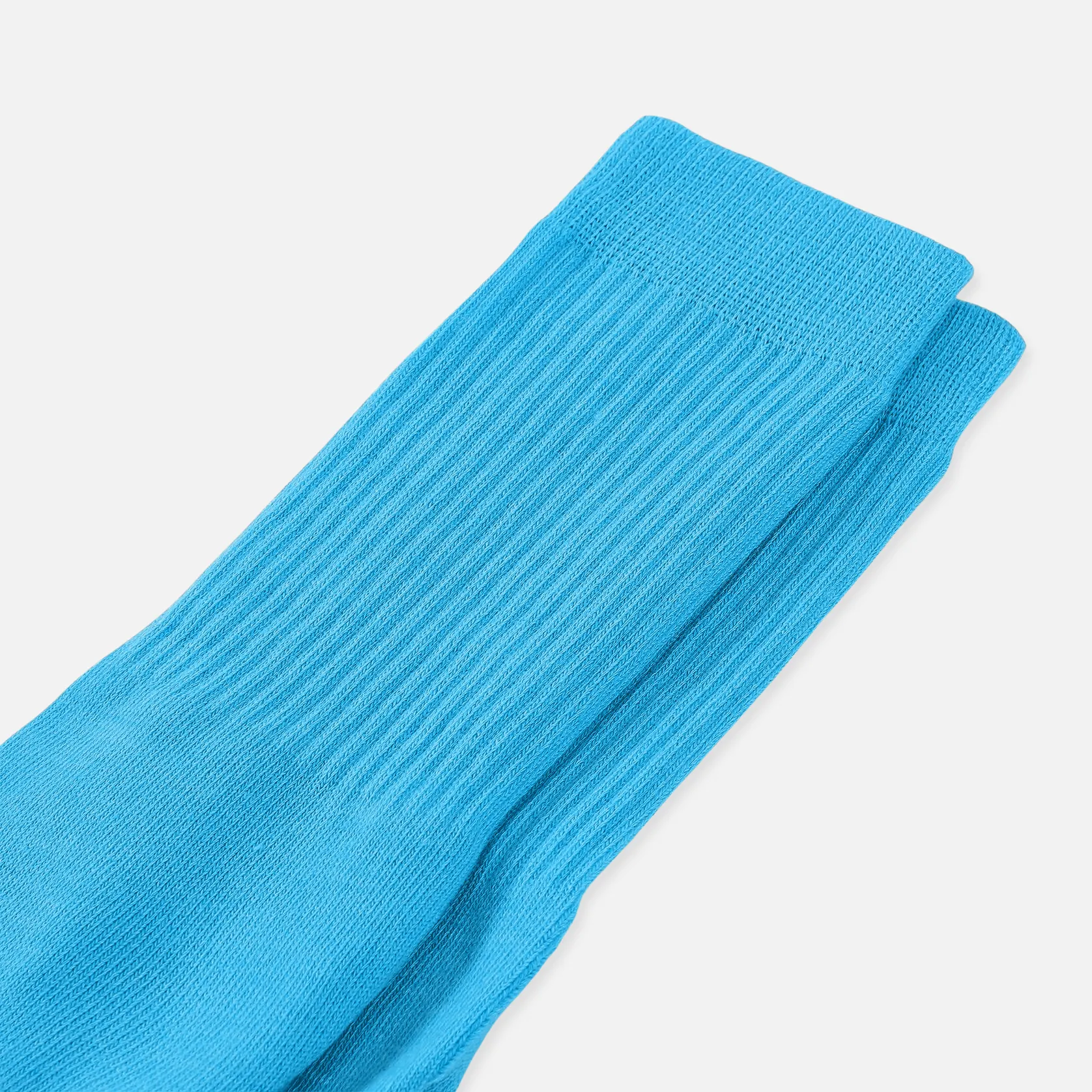 Hue Sky Blue Crew Socks