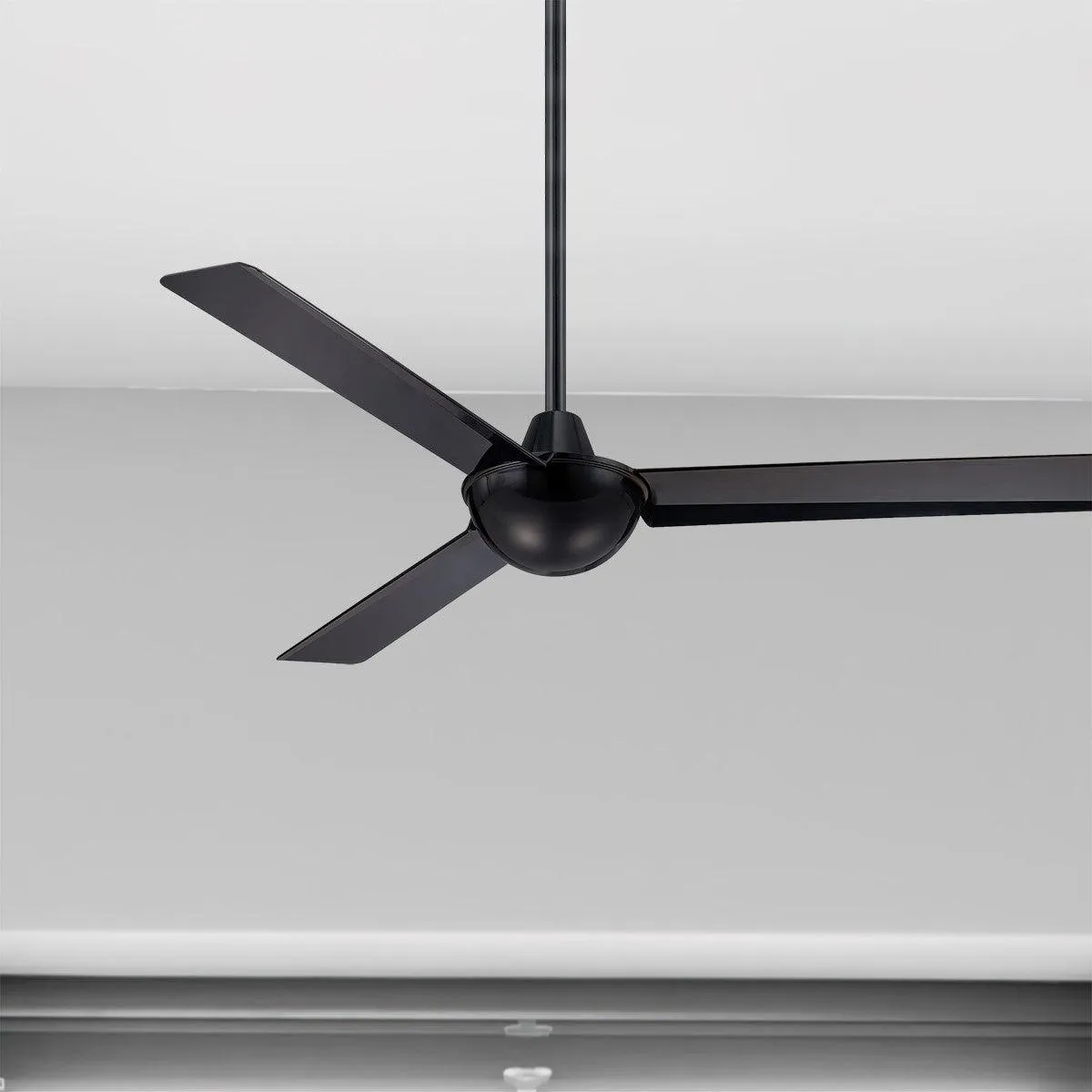 Kewl 52" Black Modern Indoor Ceiling Fan with Wall Control
