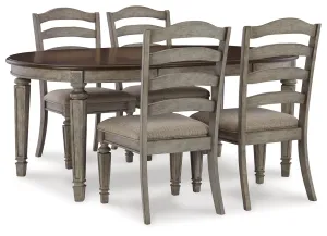 Lodenbay Dining Table and 4 Chairs in Two-tone