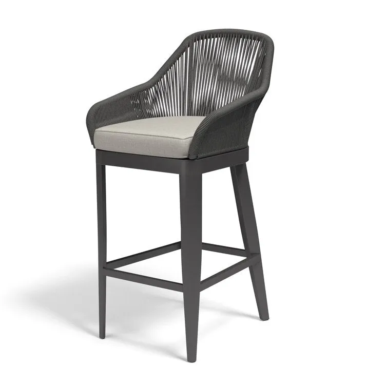 Milano Bar Stool with Cushions - Echo Ash