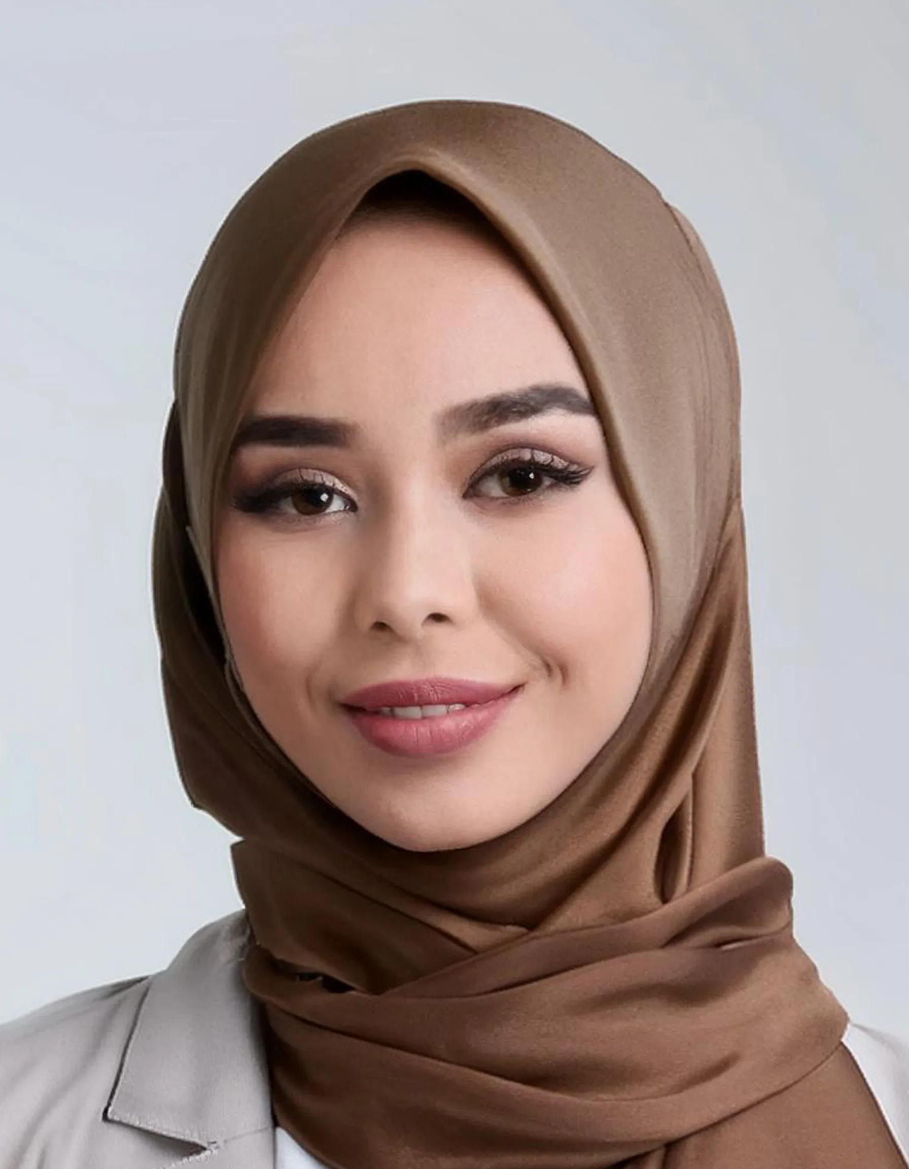 Mocha Brown Crinkle Hijab