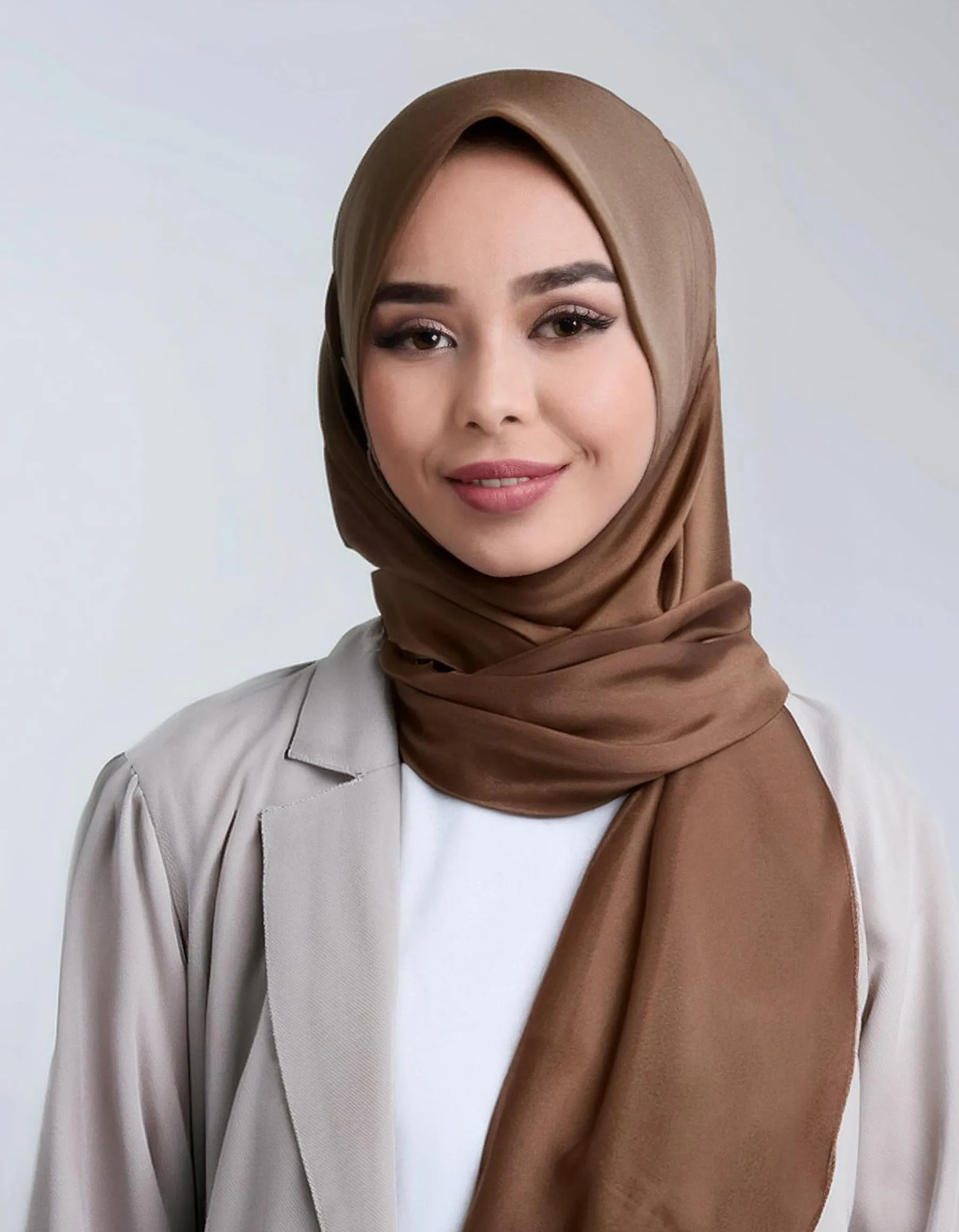Mocha Brown Crinkle Hijab