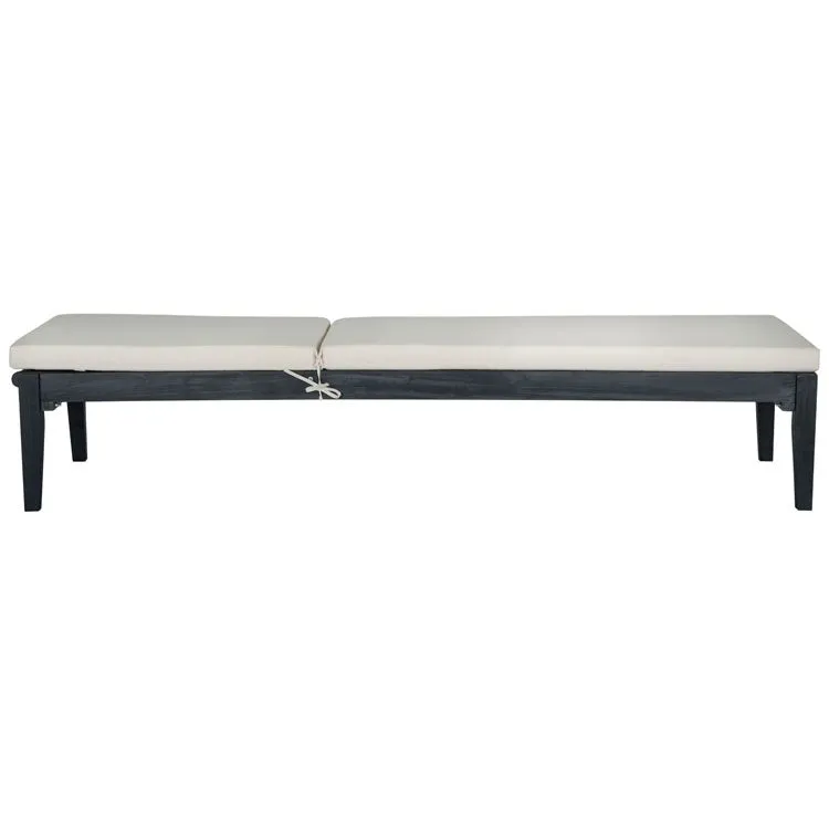 Montclair Sunlounger - Dark Slate Gray/Beige