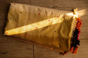 Mustard Shesha Stole