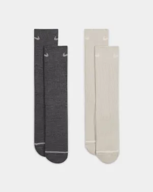 Nike Everyday Cush Crewcut Socks 2 Pack Iron Grey/Light