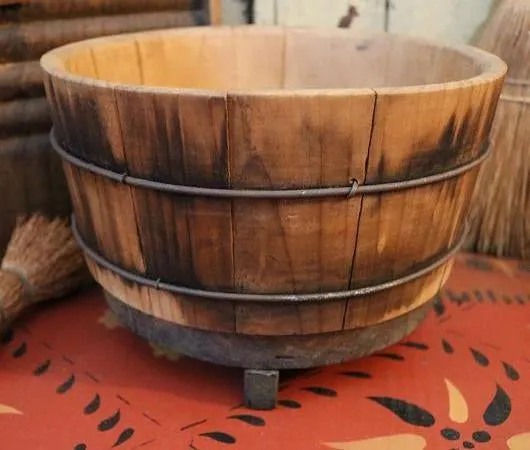 Old Staved Bucket Washday Gathering