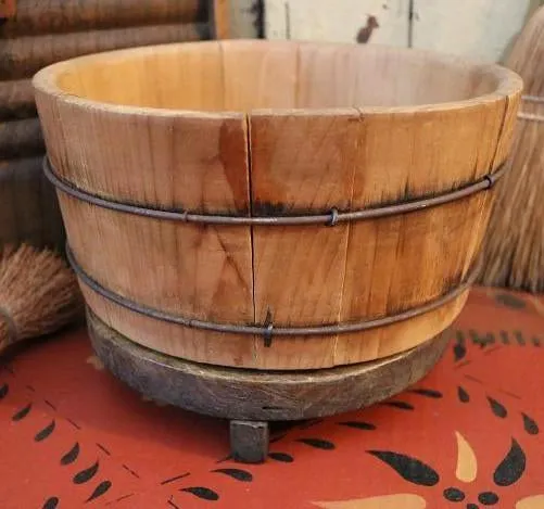 Old Staved Bucket Washday Gathering