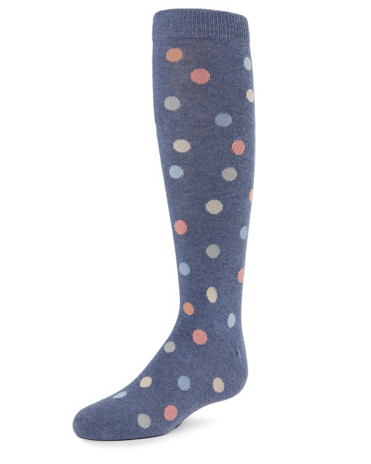 Polka Point Girls Cotton Blend Knee Socks