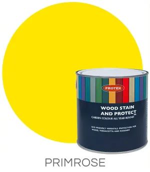 Protek Woodstain & Protect Primrose 1ltr