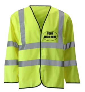 Reflective Long Sleeve ANSI Class 3 Vest With Custom Logo