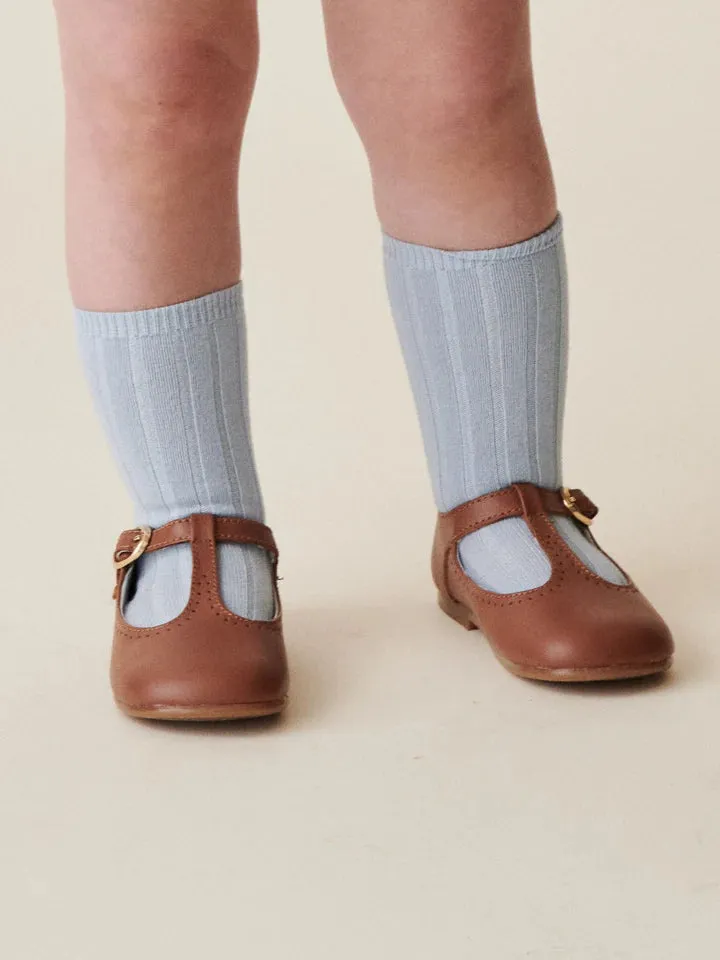 ribbed knee socks
