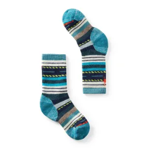 SMARTWOOL HIKE MARGARITA CREW SOCKS CASCADE GREEN - KIDS