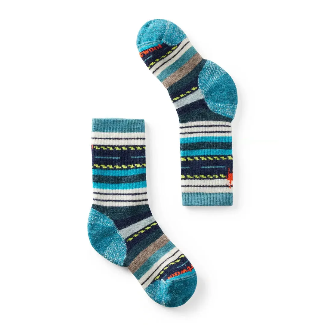 SMARTWOOL HIKE MARGARITA CREW SOCKS CASCADE GREEN - KIDS