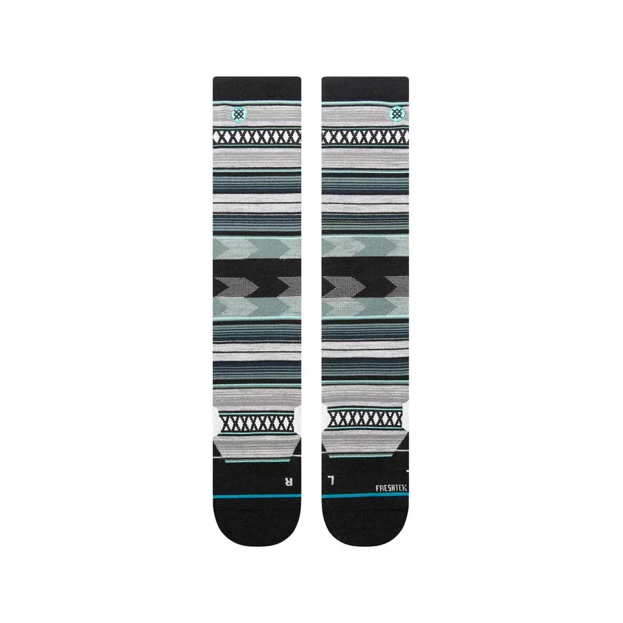 Stance Mens Baron Snow Freshtek w/Infinkit Teal Crew Socks