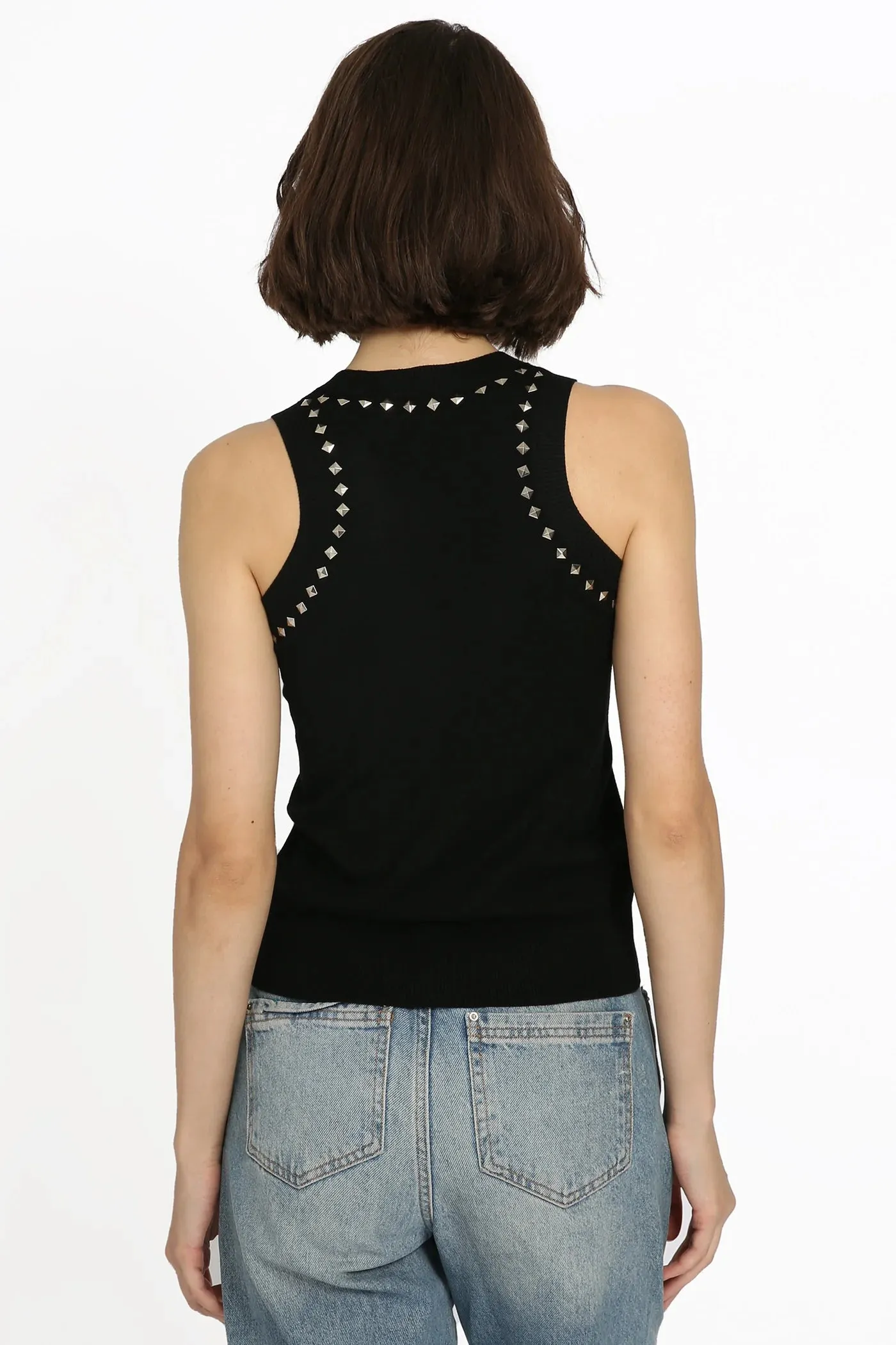 Studded Viscose Tank