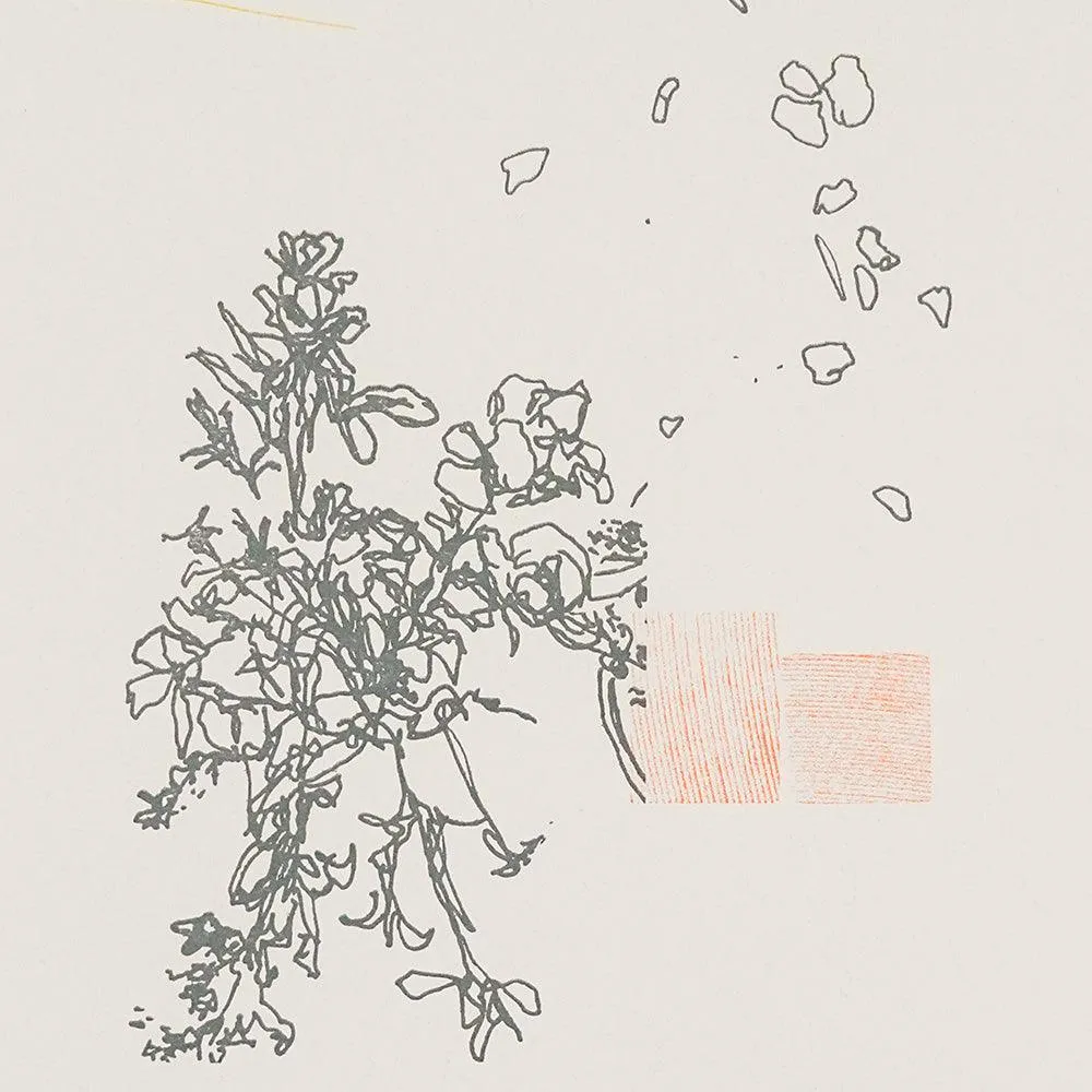 Subtle Rhythms #2 (gray speckled toned paper)