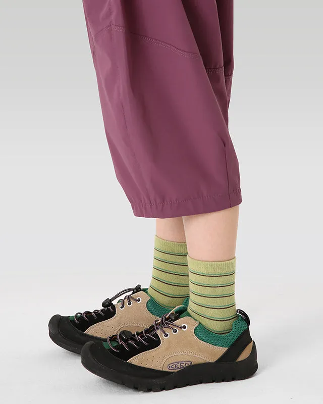 Sweetnana 5-Pack Children's Cotton Socks for Autumn and Winter, Color Block Stripes, Daily Casual Style, Colorful, Warm, Thick, Mid-calf Socks.