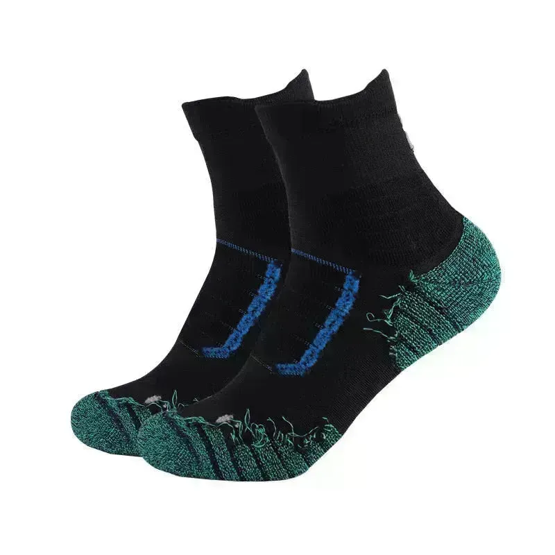 Unisex Thickened absorbing Breathable Knee-high Sports Socks