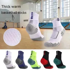 Unisex Thickened absorbing Breathable Knee-high Sports Socks