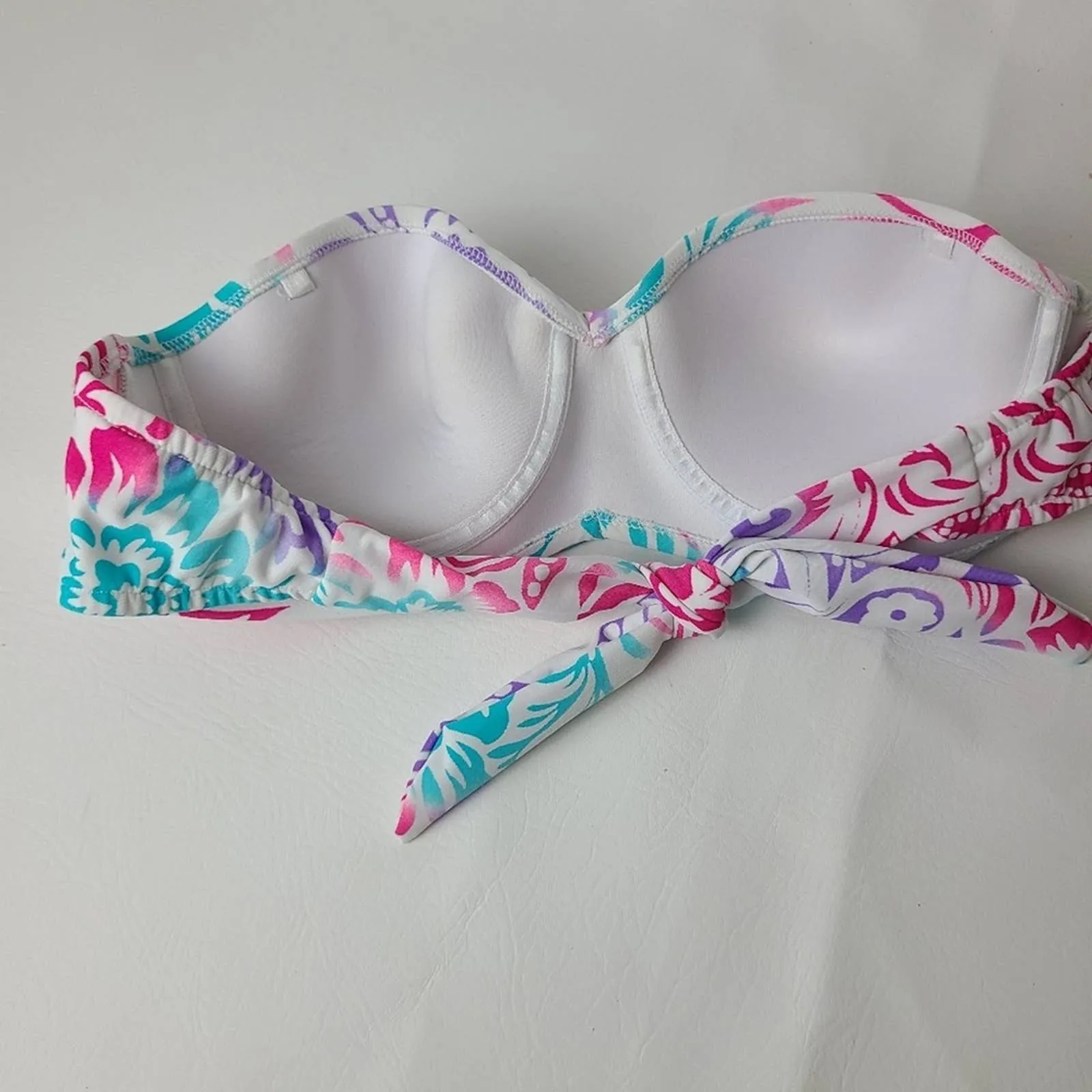 Venus Paisley print Strapless bikini top