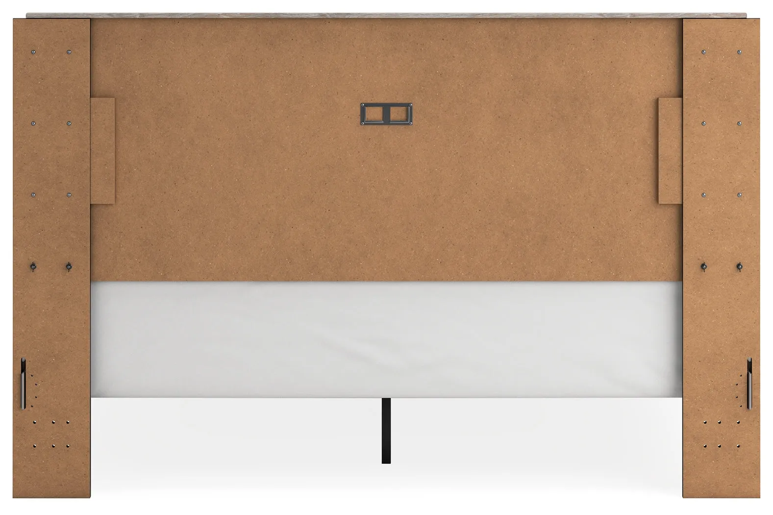 Vessalli King Panel Headboard with Mirrored Dresser, Chest and 2 Nightstands in Two-tone
