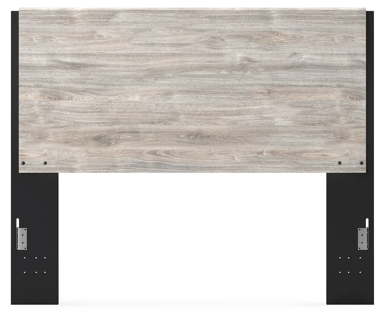 Vessalli Queen Panel Headboard with Mirrored Dresser and Chest in Two-tone