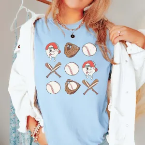 Vintage Baseball Collage Comfort Color Tee