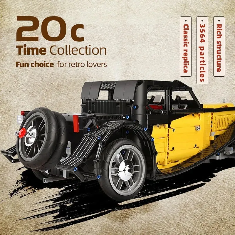 Vintage MOC 13080 Bugatti 50T Retro Sports Car Bricks Toys