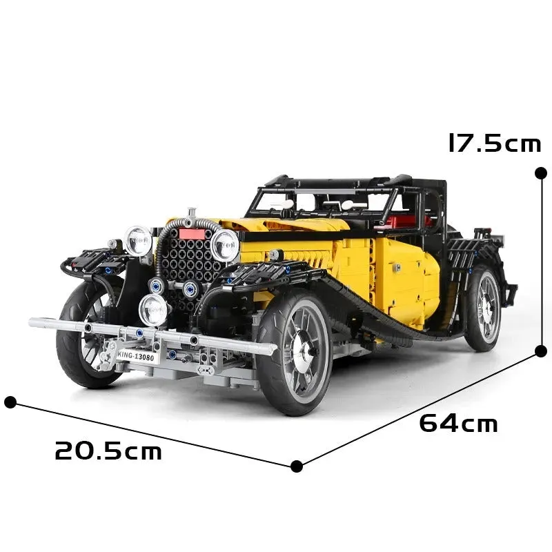 Vintage MOC 13080 Bugatti 50T Retro Sports Car Bricks Toys